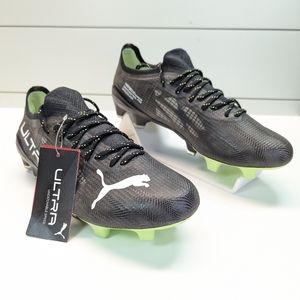 Puma Ultra 1.4 FG AG Eclipse pack Black Green Soccer cleats size Men's 6.5